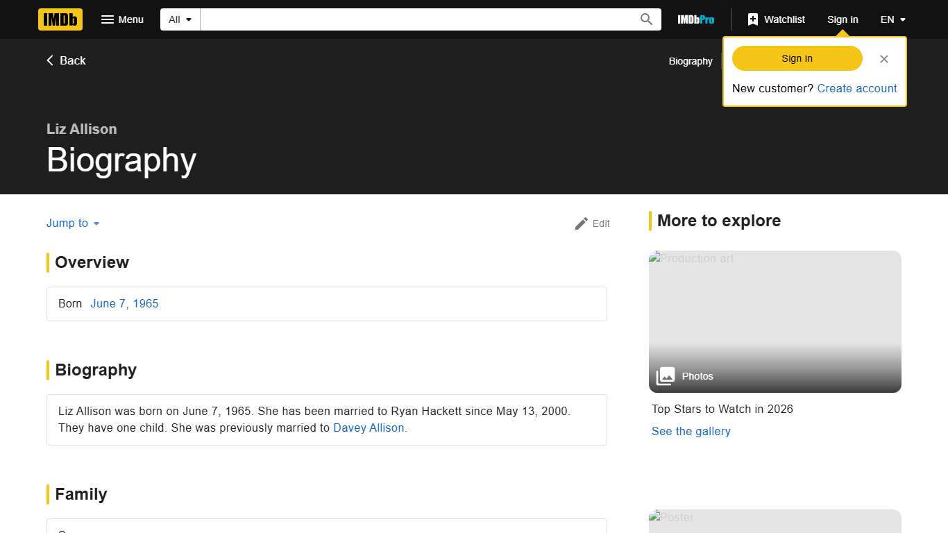 Liz Allison - Biography - IMDb