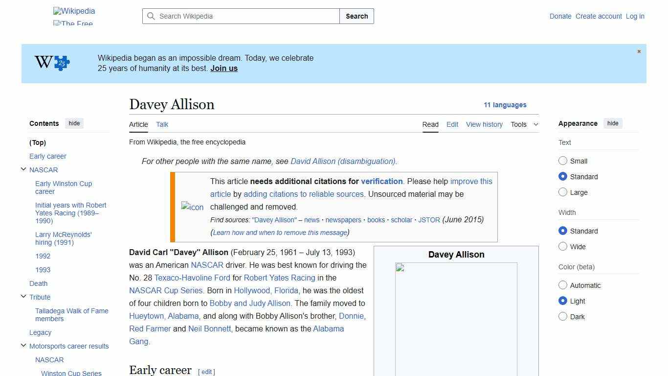 Davey Allison - Wikipedia
